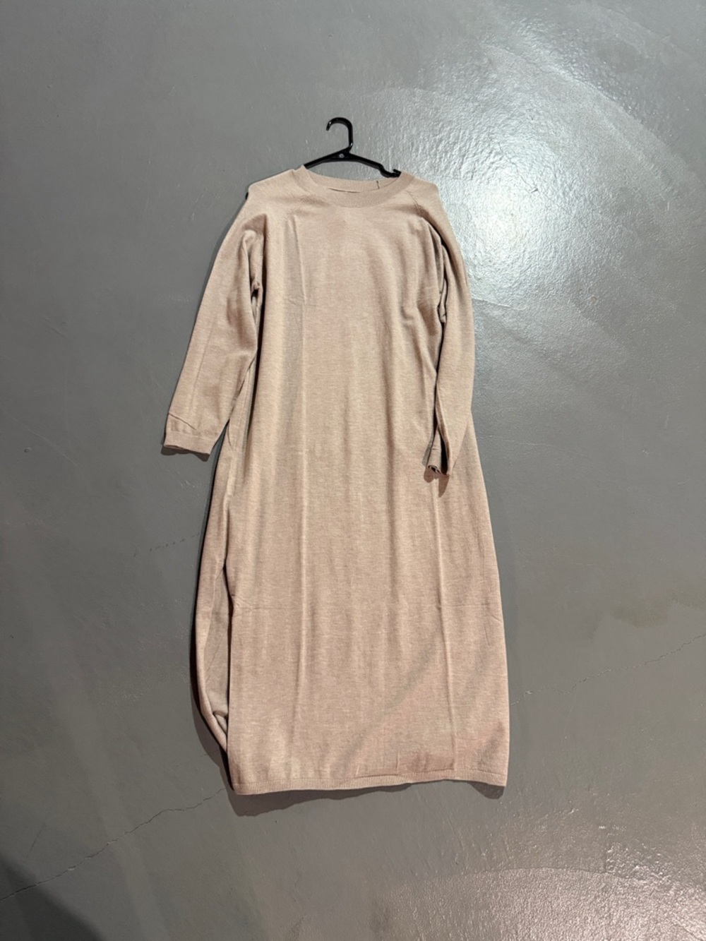 NWT mango Long Sleeve Knit Dress - Beige
